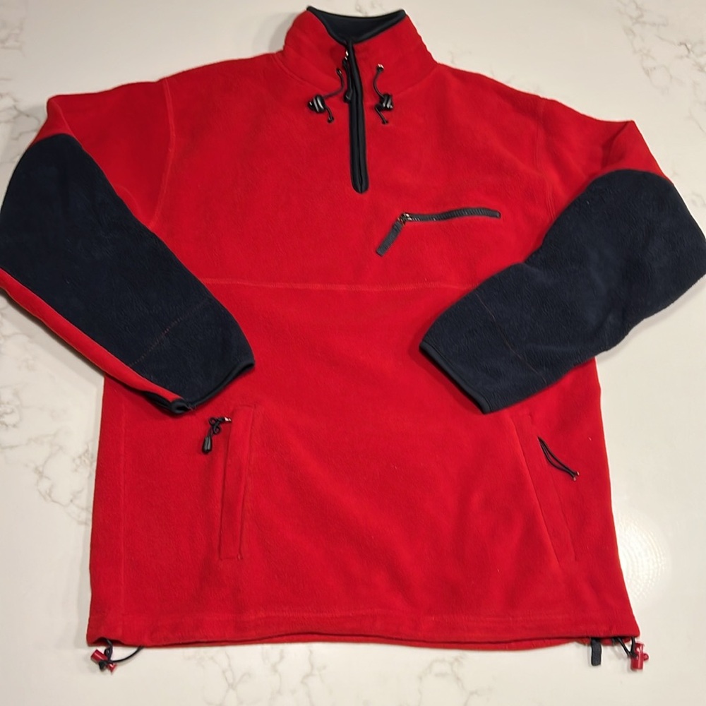 Sierra Blue Unisex Fleece Pullover | 6 Zippers: Neck, Front, Sides, & Back | M